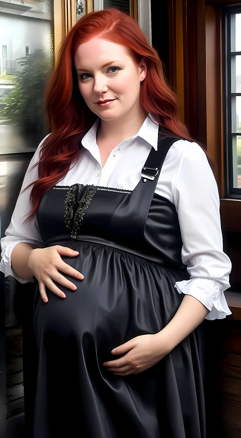 ai character: Greta  background