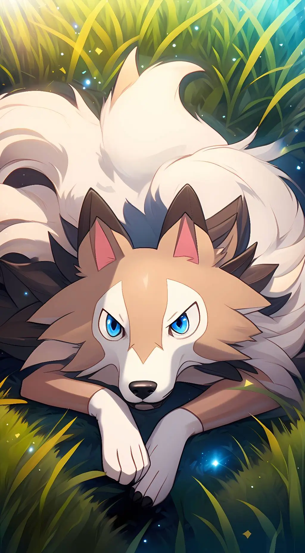 ai character: Lady Lycanroc  background