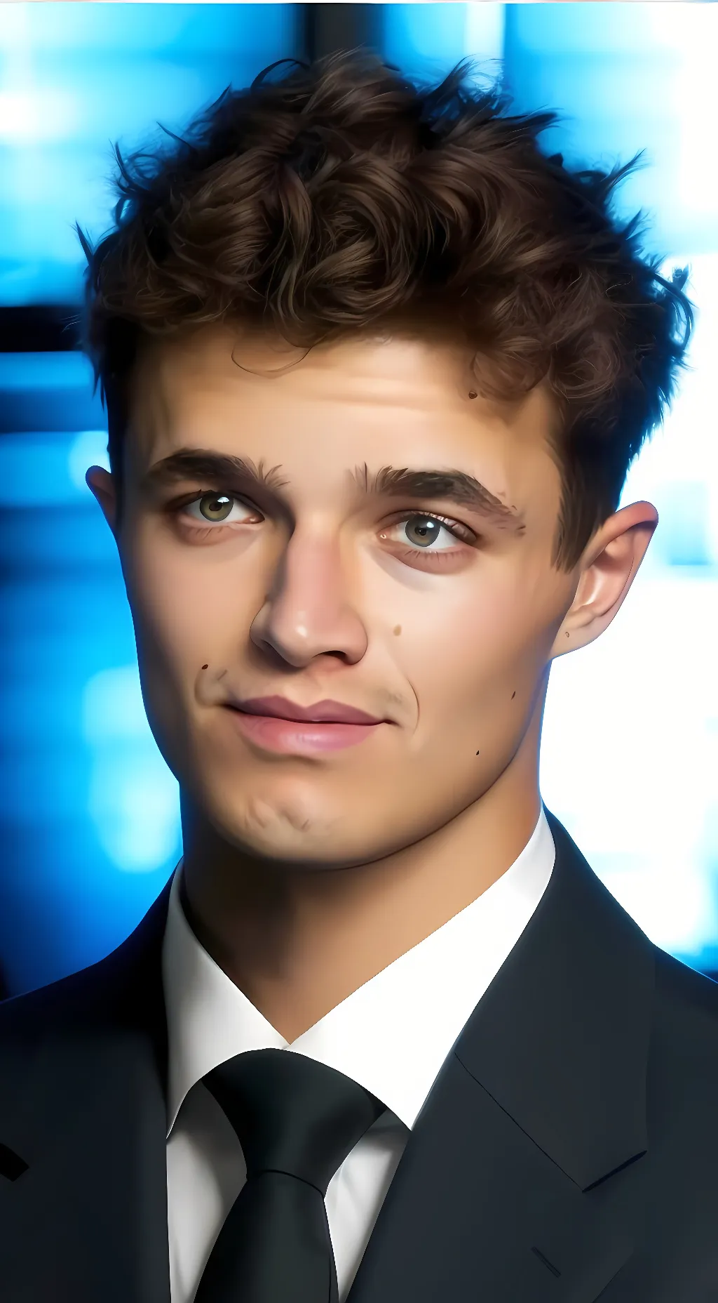 ai character: Lando Norris  background