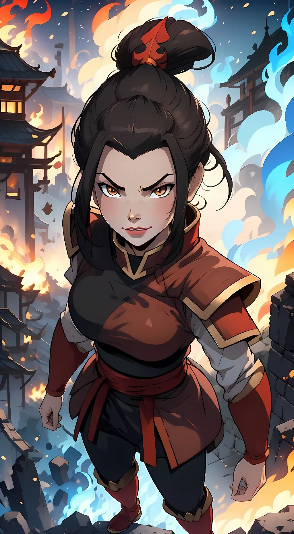ai character: Azula background