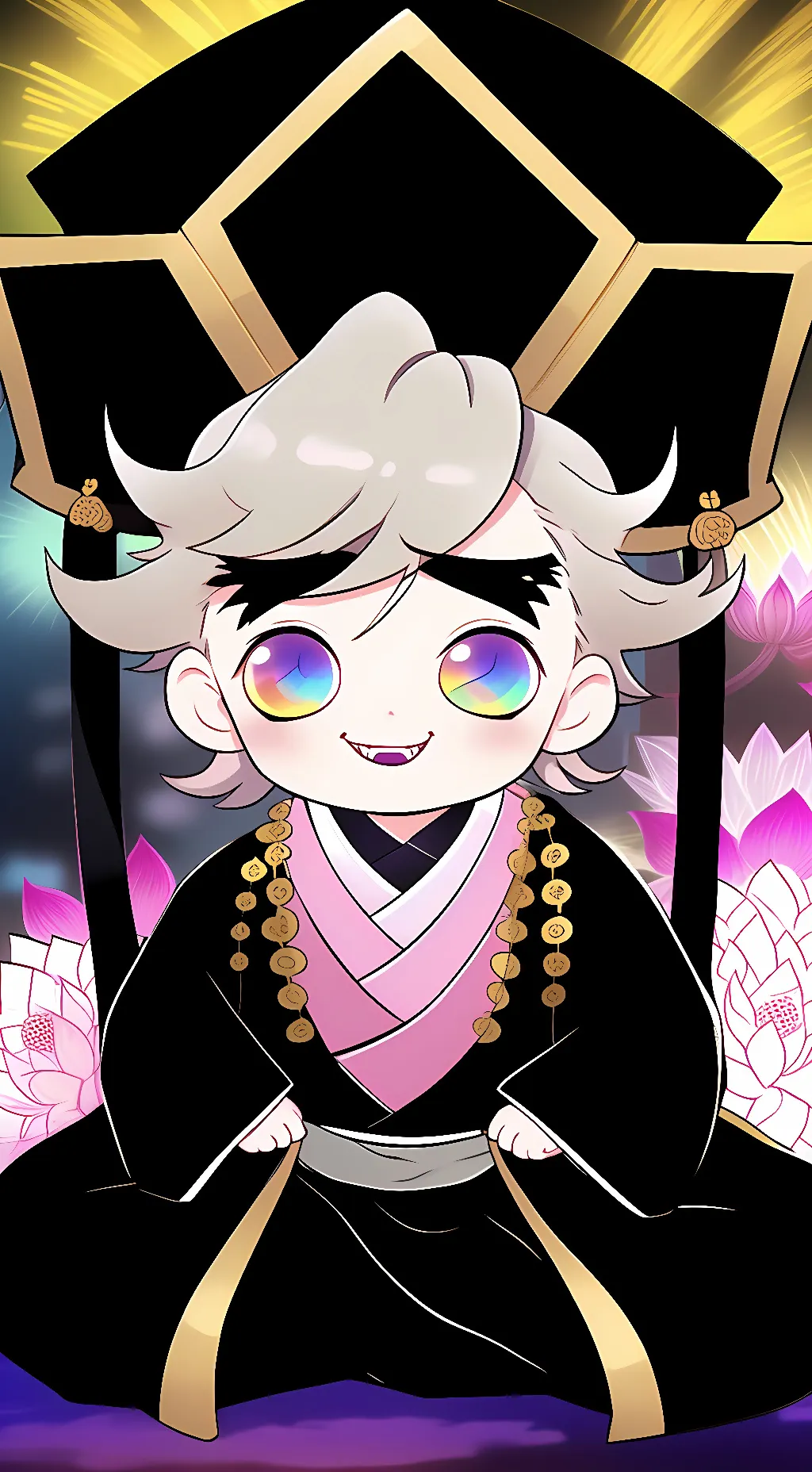 ai character: baby douma  background