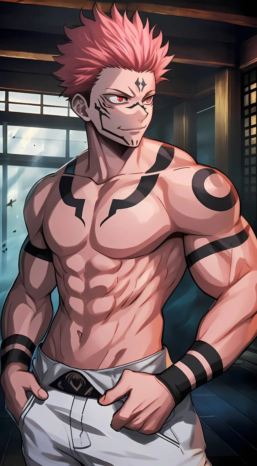 ai character: Sukuna Ryomen background