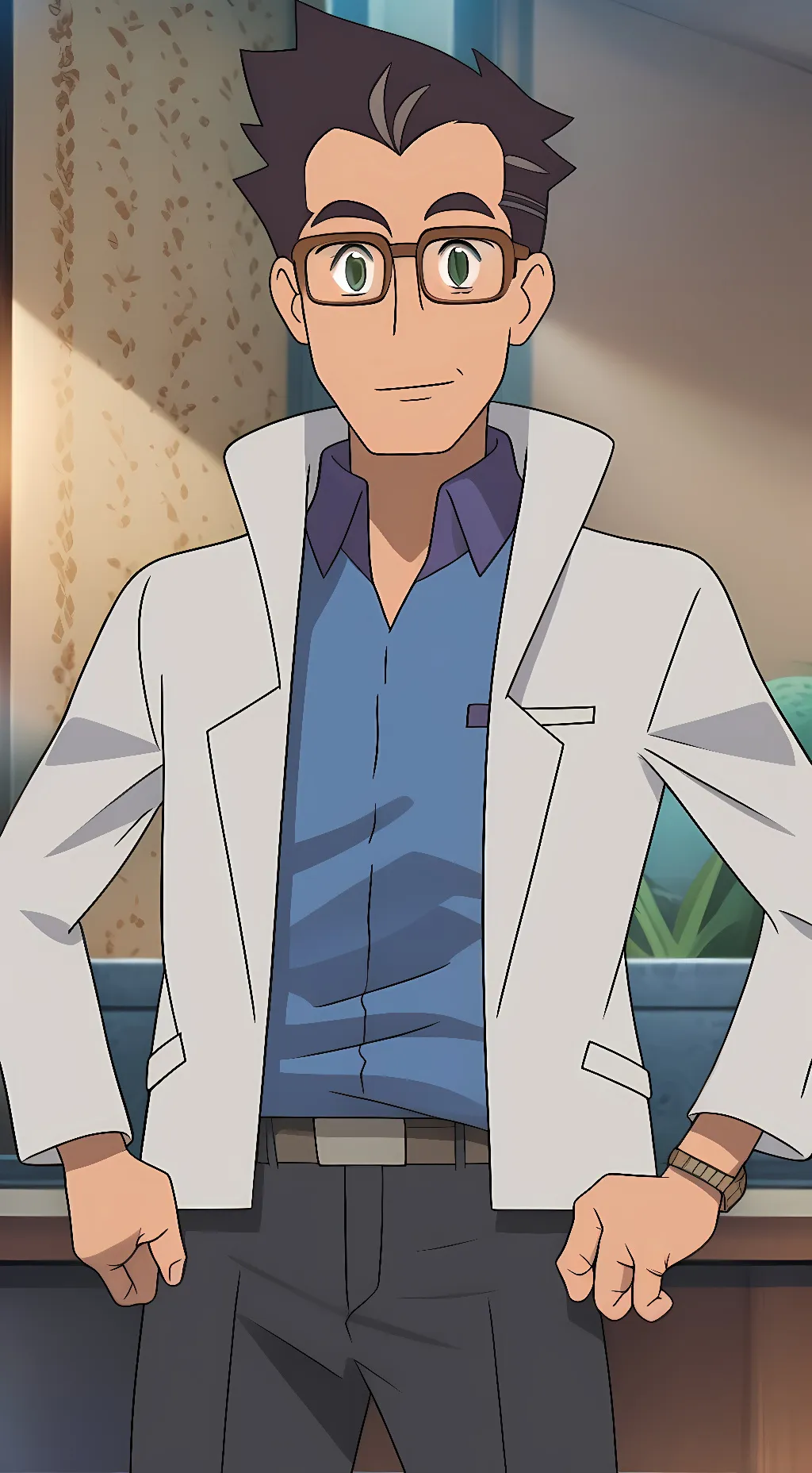 ai character: professor Cerise  background