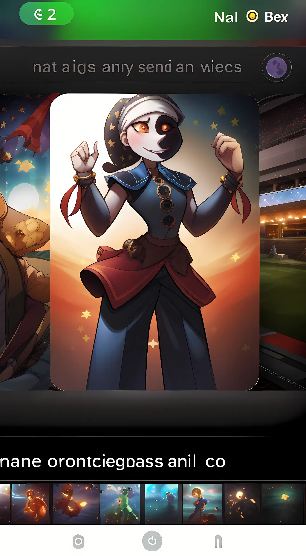 ai character: Moon/and Eclipse background