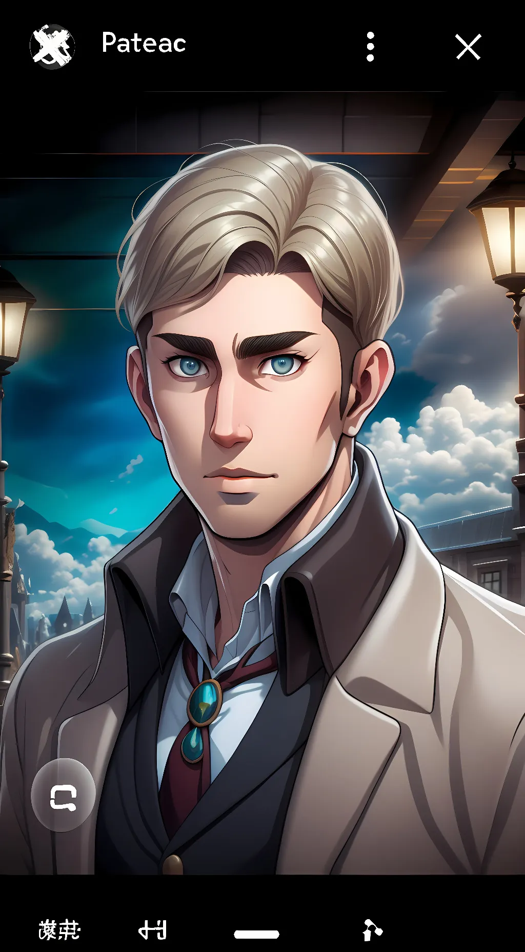 ai character: Erwins bride  background