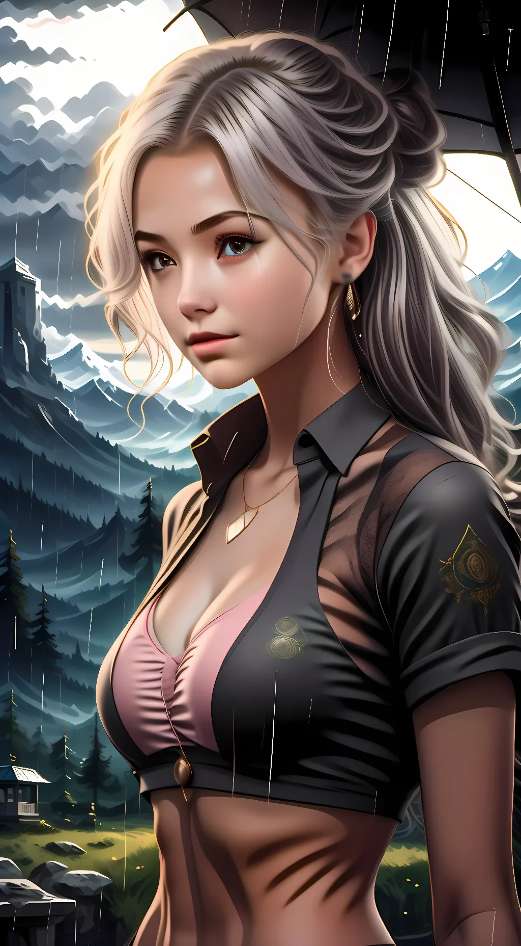 ai character: Winter background