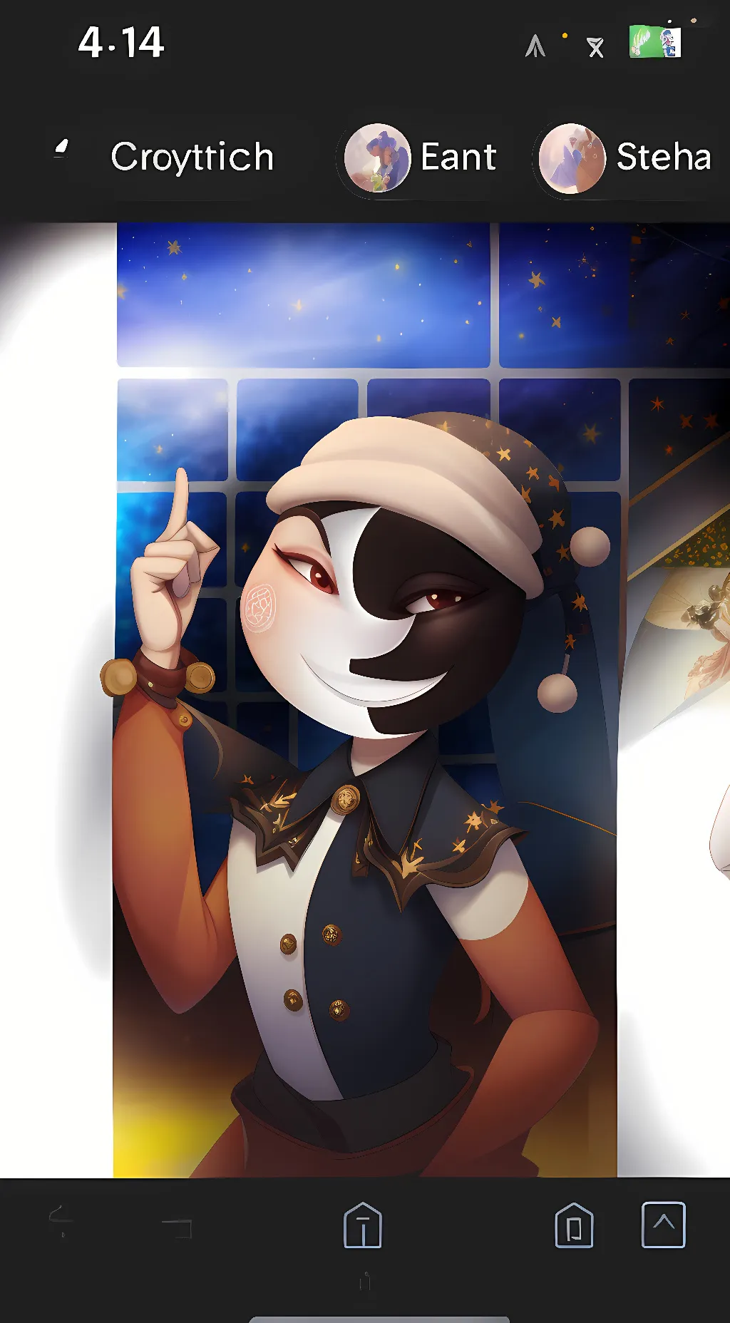 ai character: Moon/comforts you background