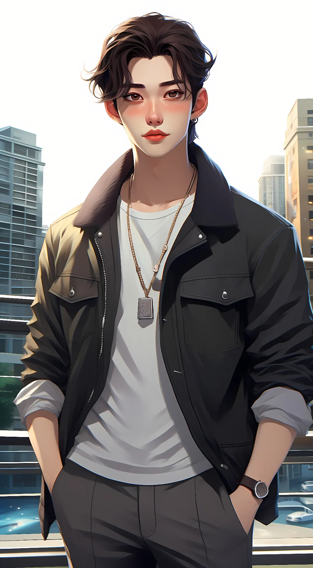 ai character: Felix  background