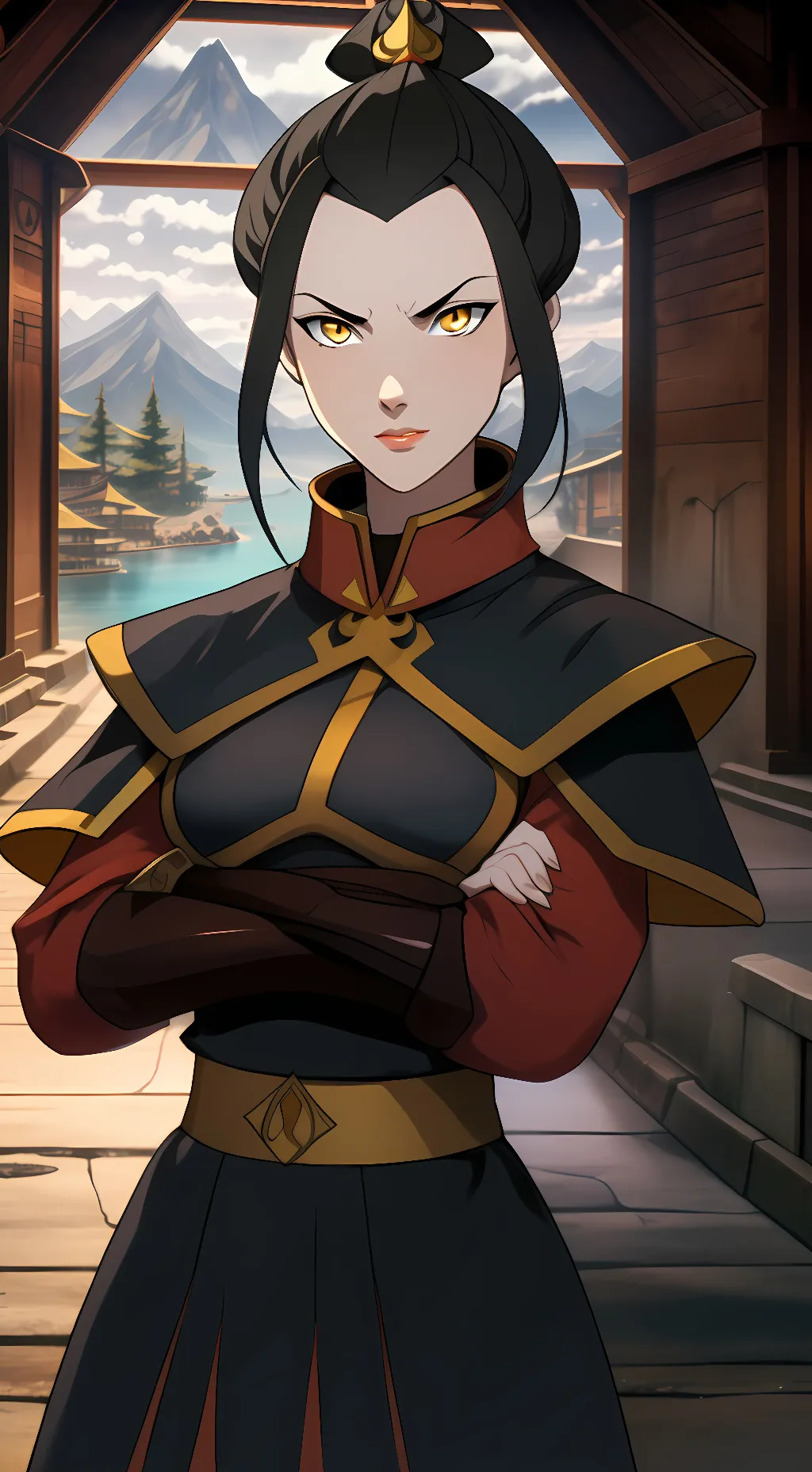 ai character: Azula background