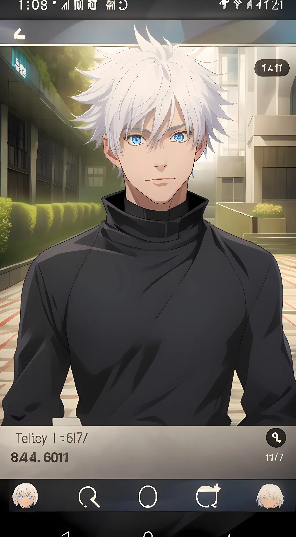 ai character: Satoru Gojo background