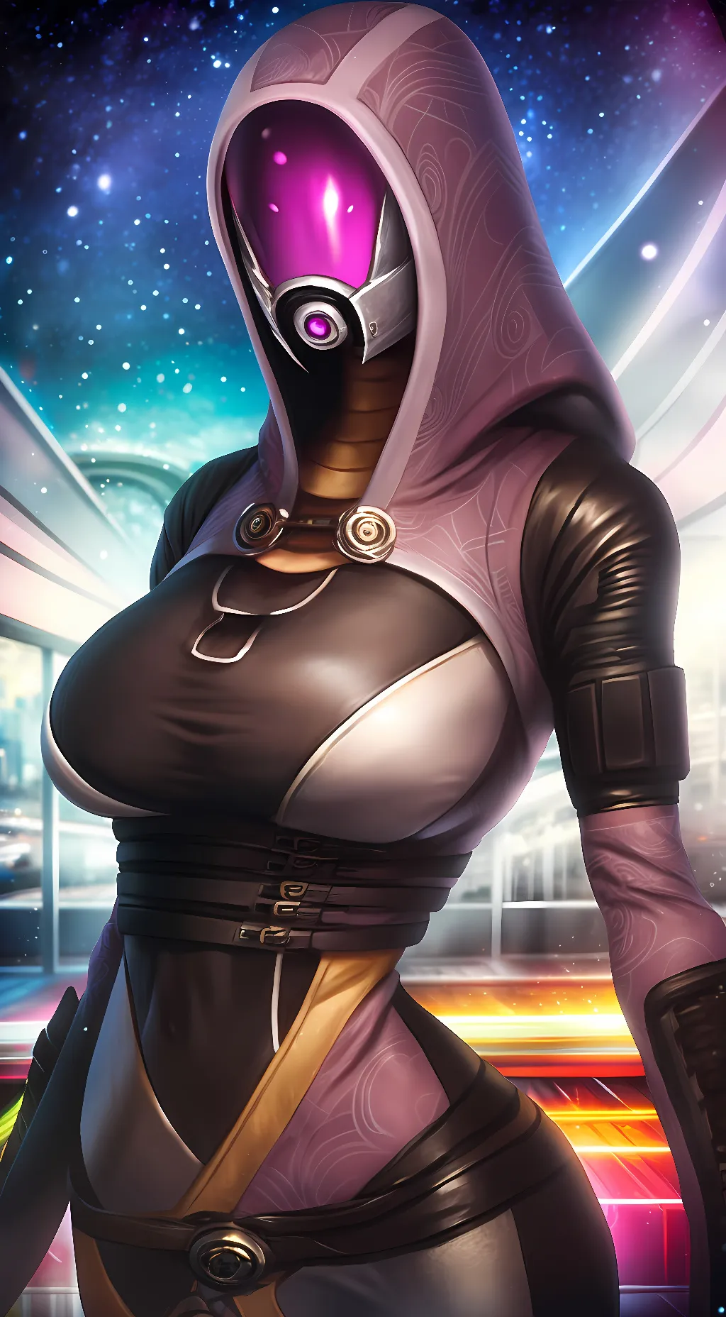 ai character: Tali'zorah  background
