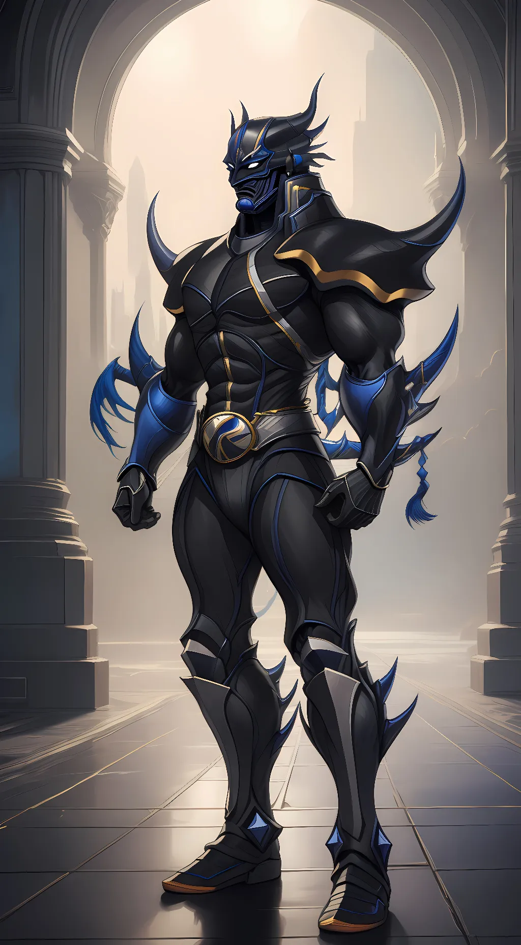 ai character: Dark Knight Cecil background