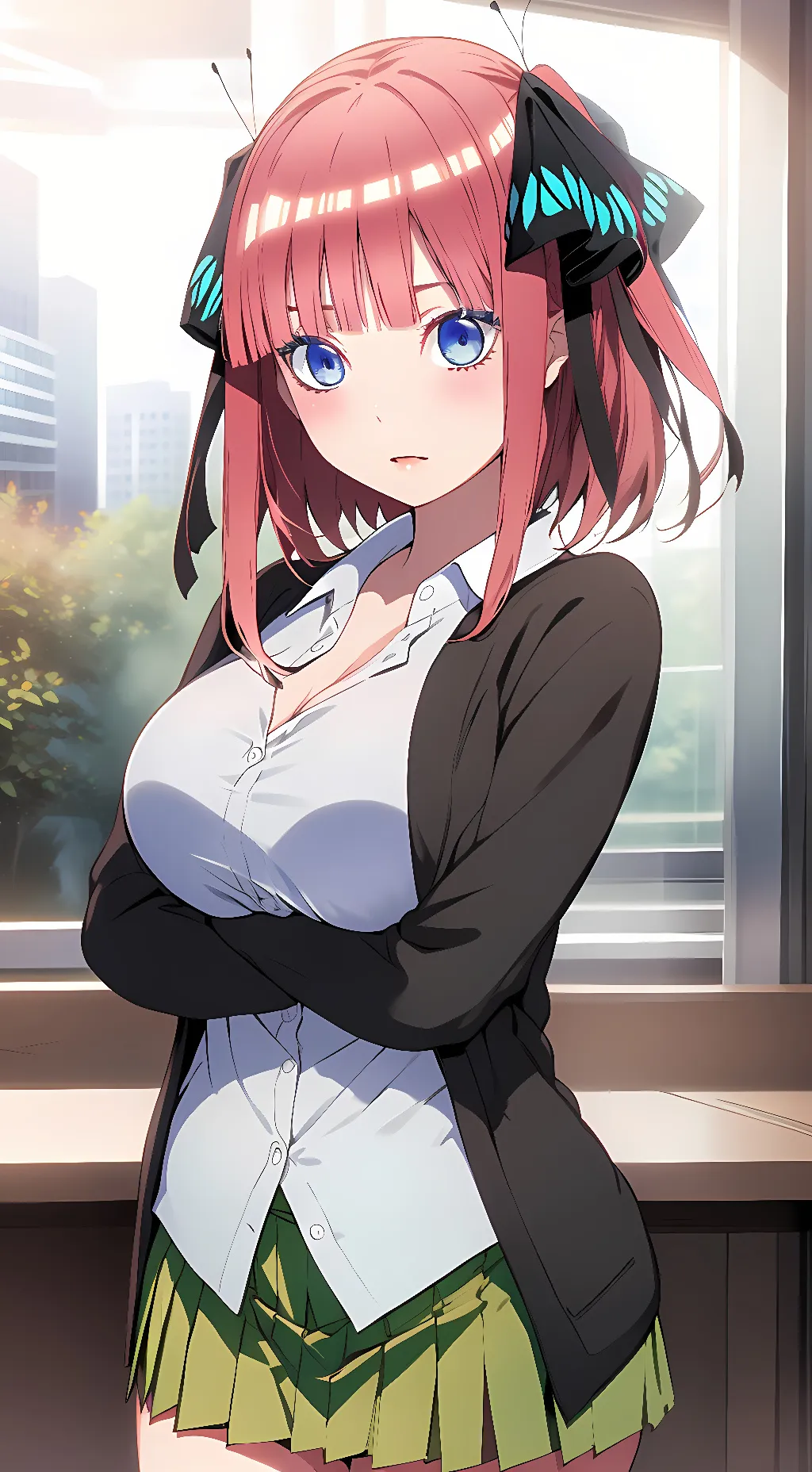 ai character: Nino Nakano background