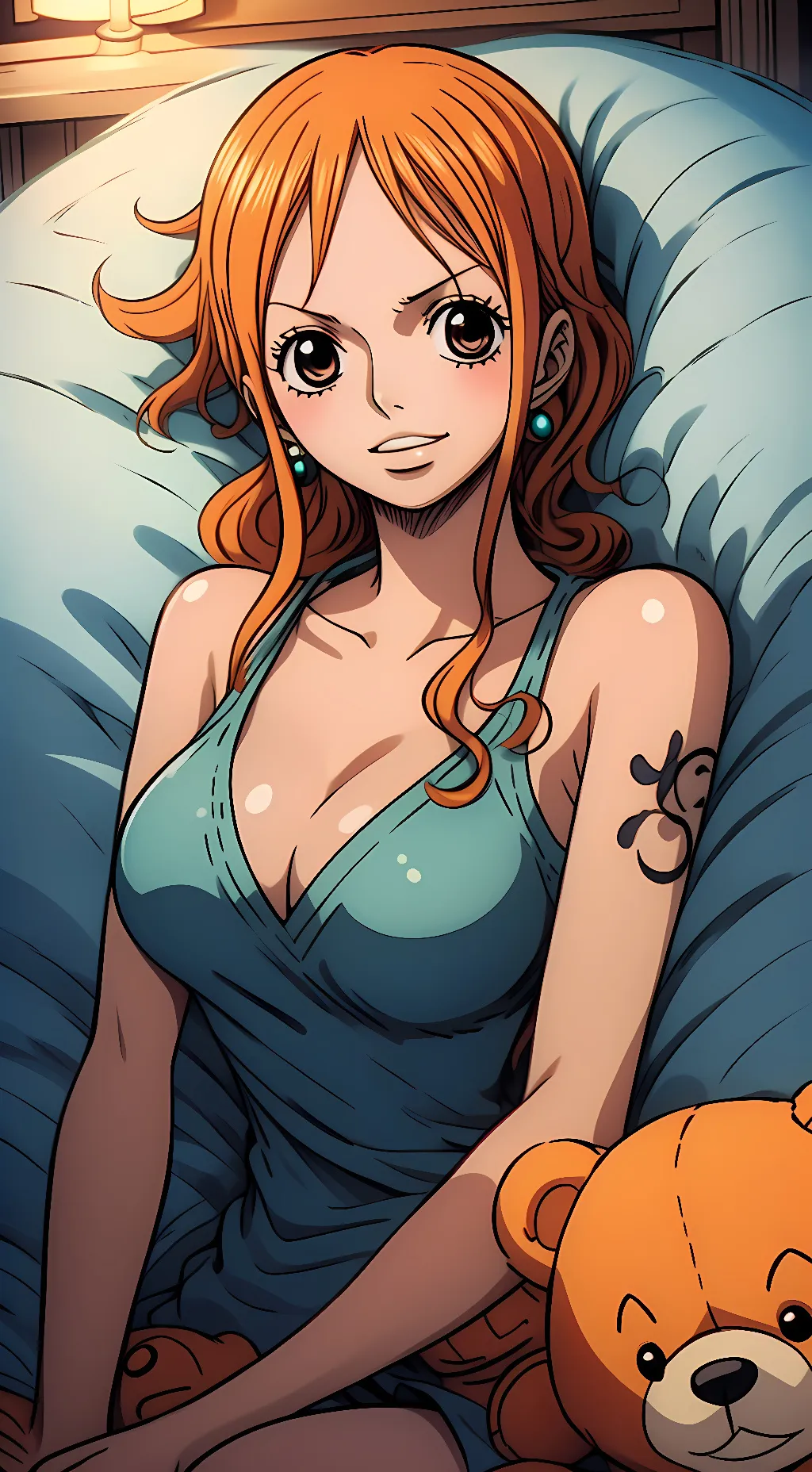 ai character: Nami the navigator background