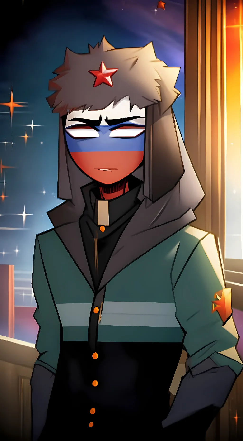 ai character: Russia (Rus) background