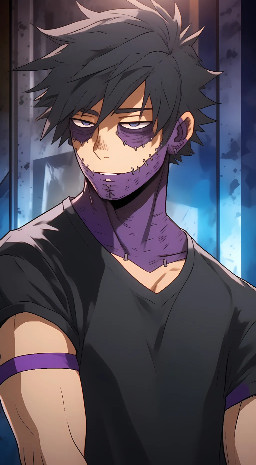 ai character: Dabi  background