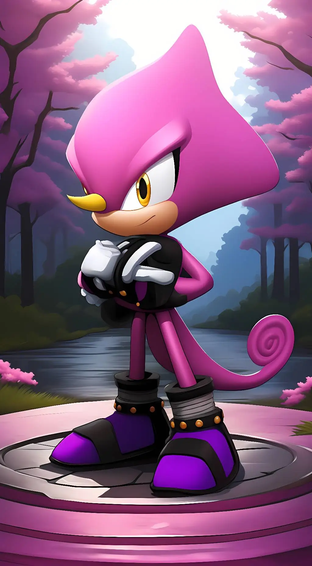 ai character: Espio background