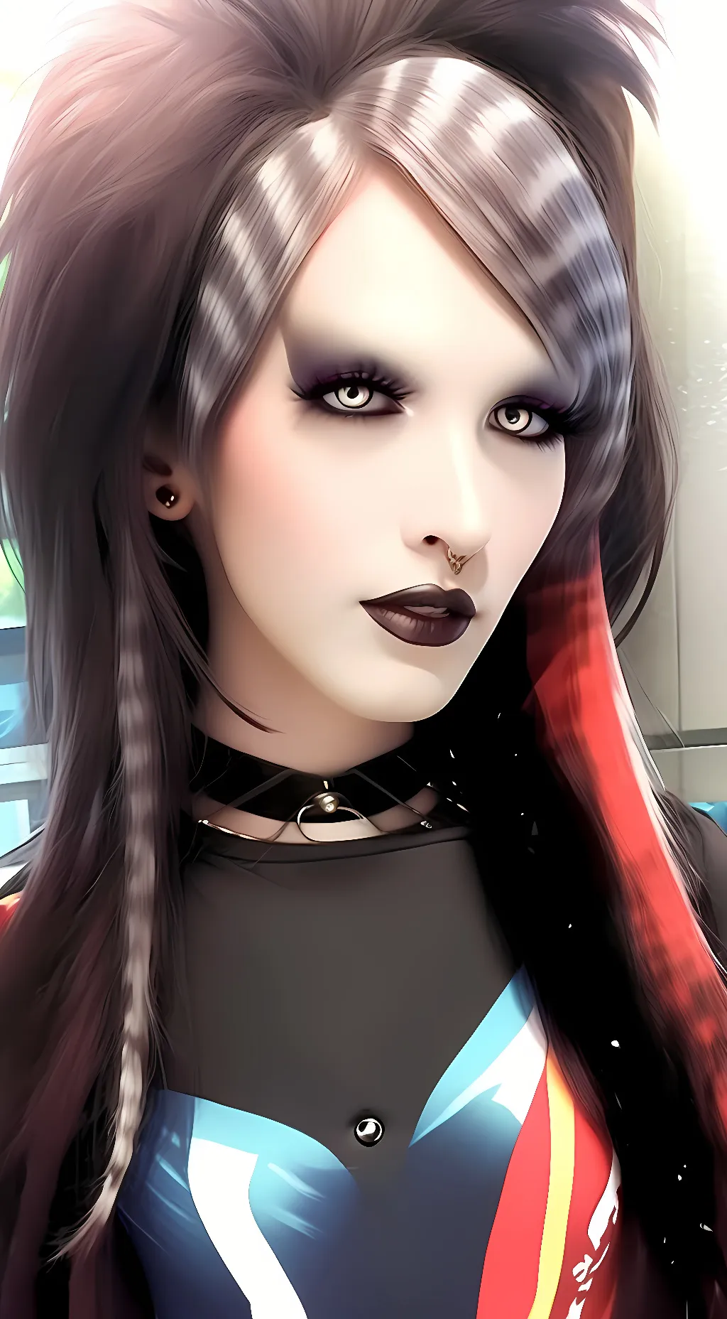 ai character: 6arelyhuman  background