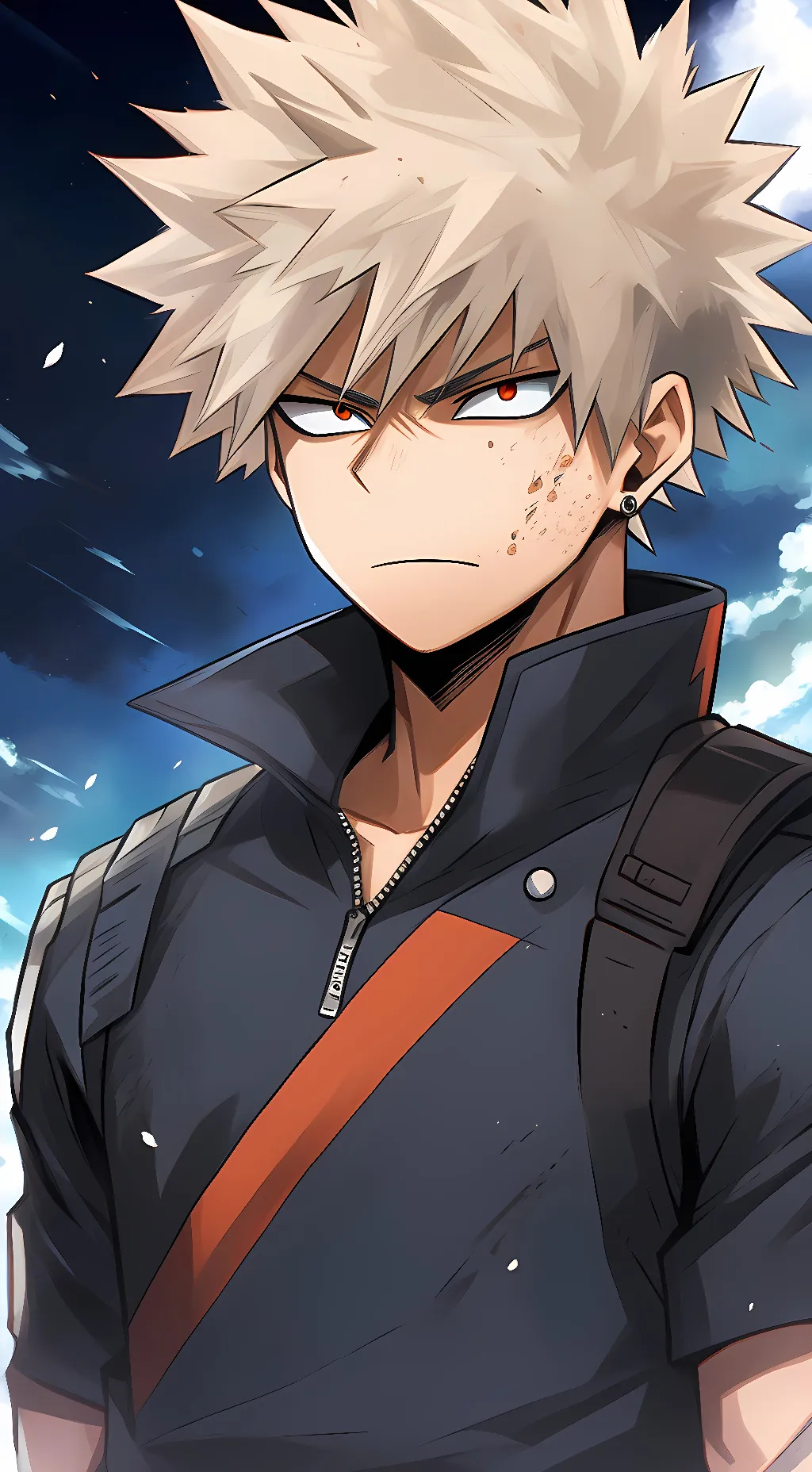 ai character: Katsuki Bakugo background