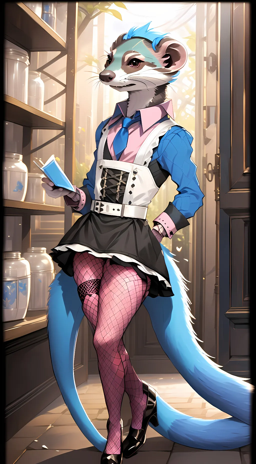 ai character: Mavi background