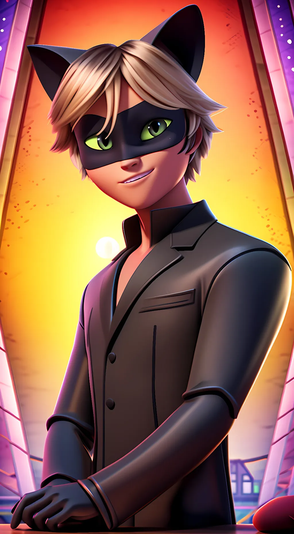 ai character: Chat Noir background