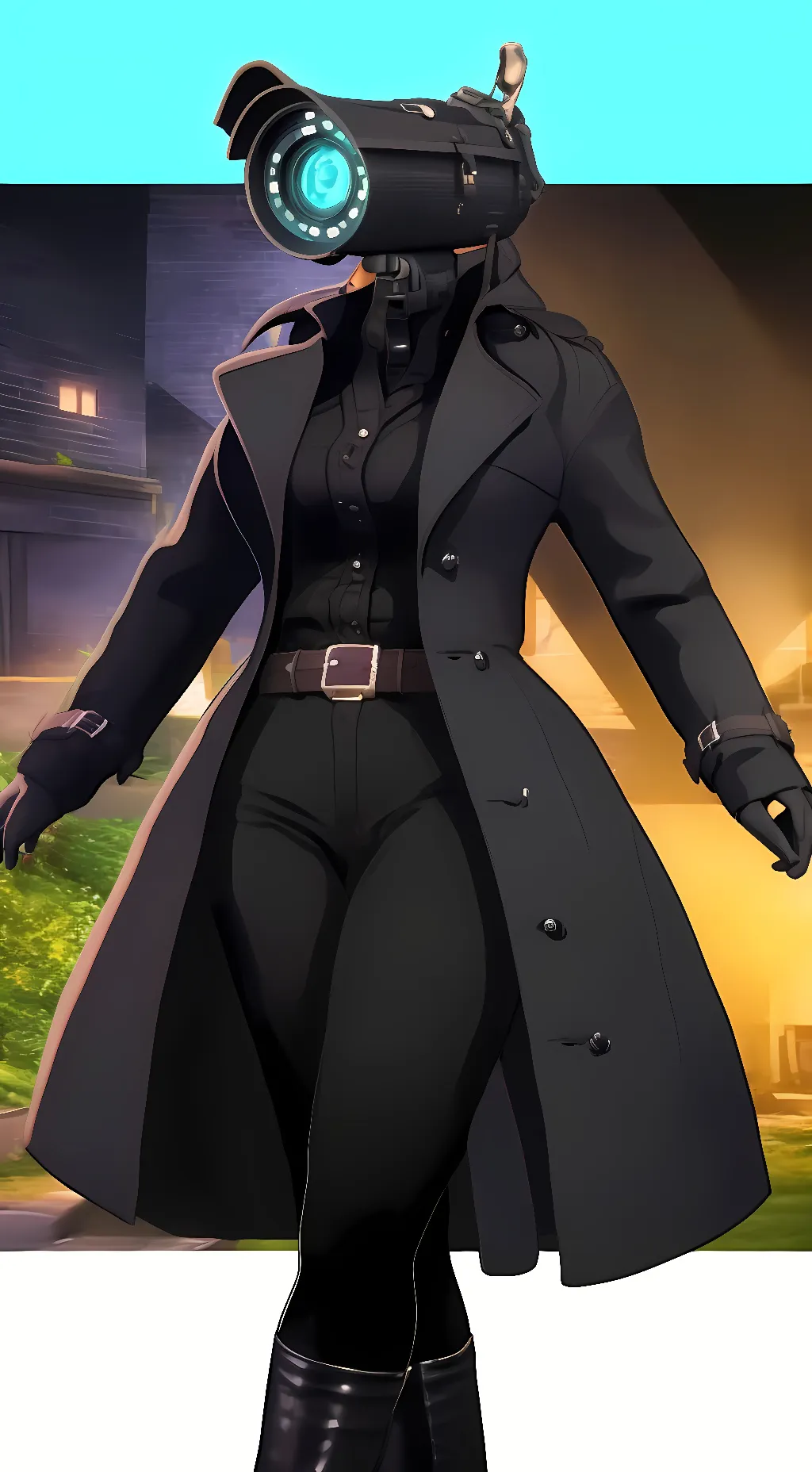 ai character: Camera Woman  background