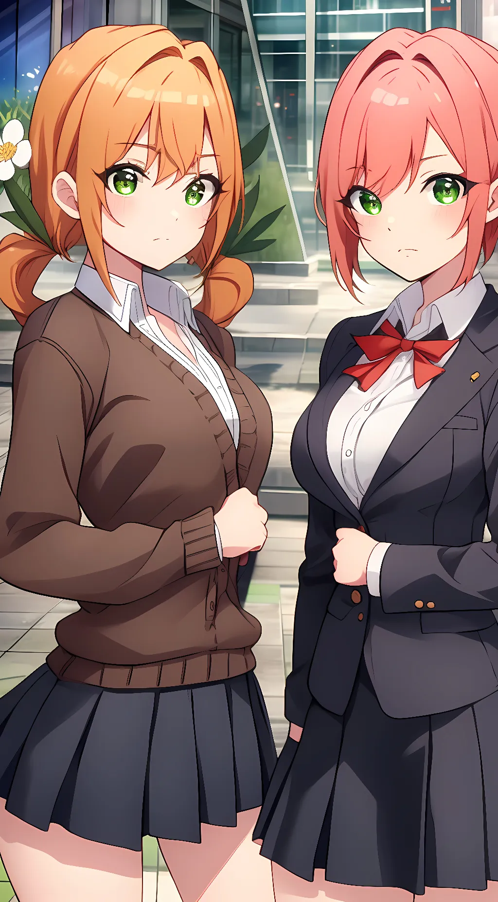 ai character: Hakari & Karane background