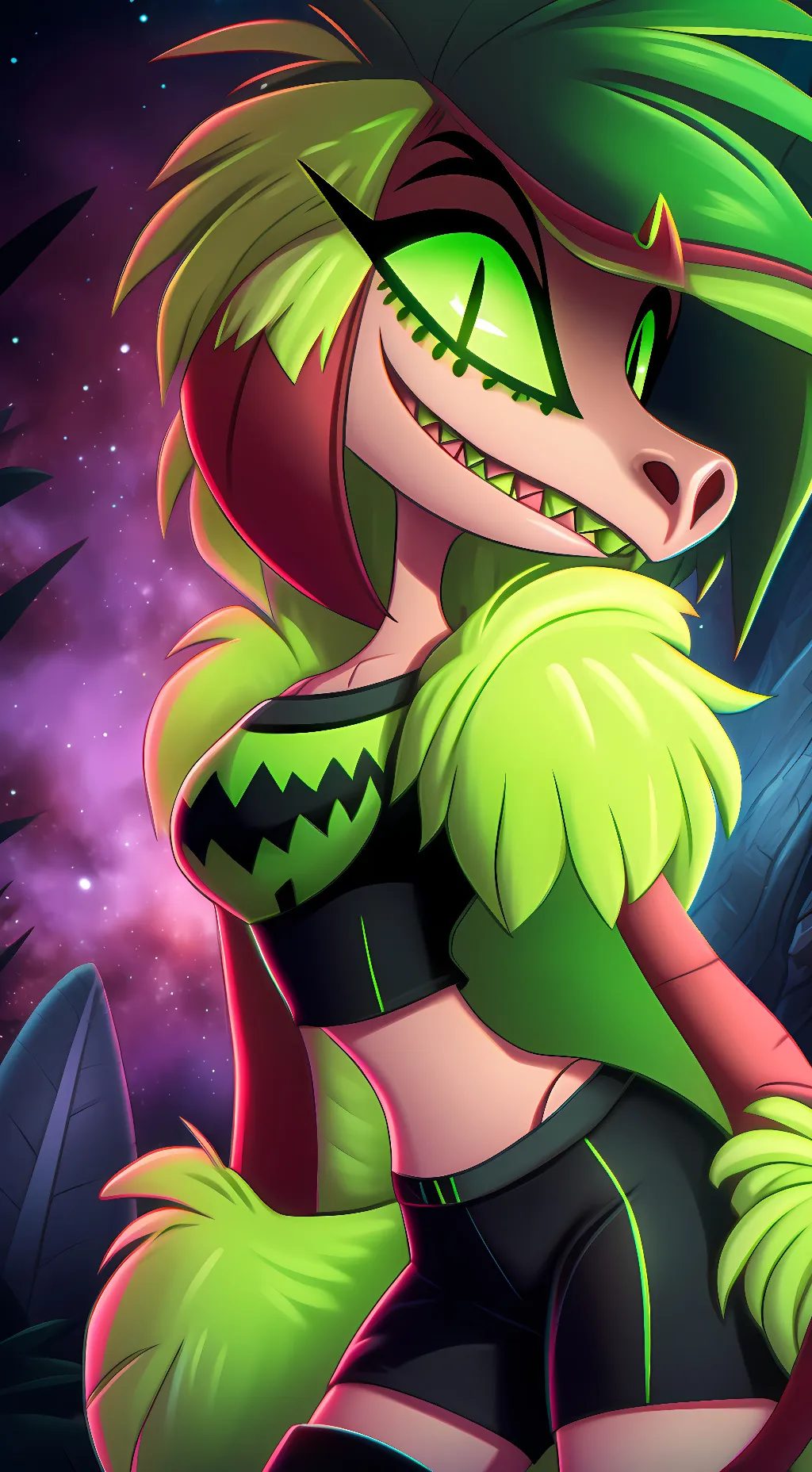 ai character: Missi Zilla background