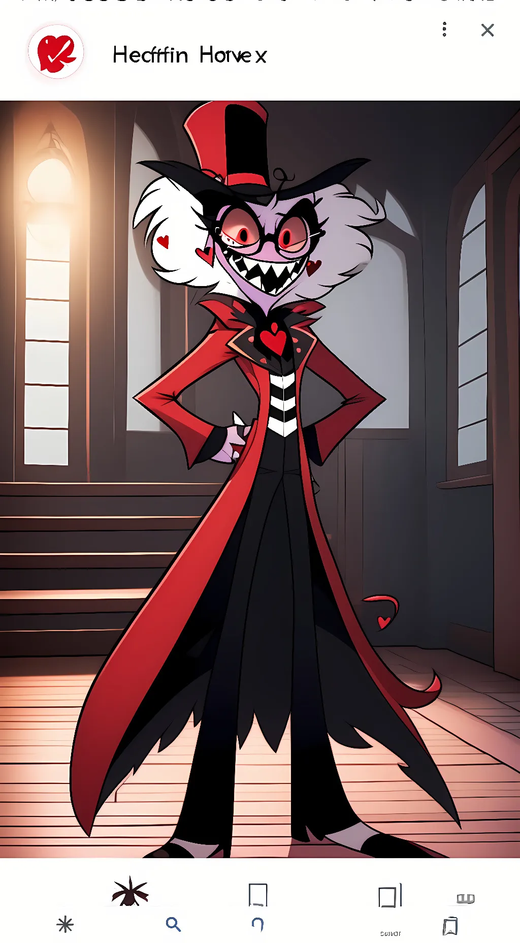 ai character: ValentinoXAngel background