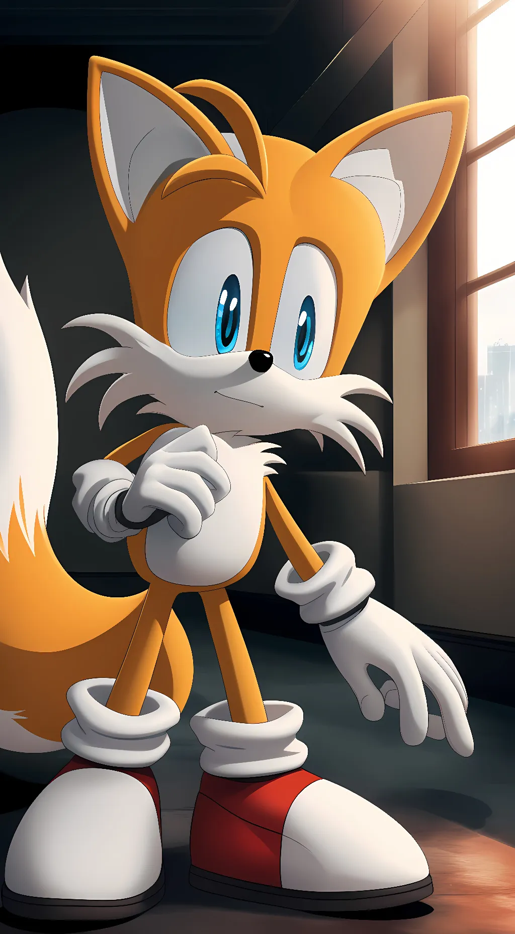ai character: Tails background