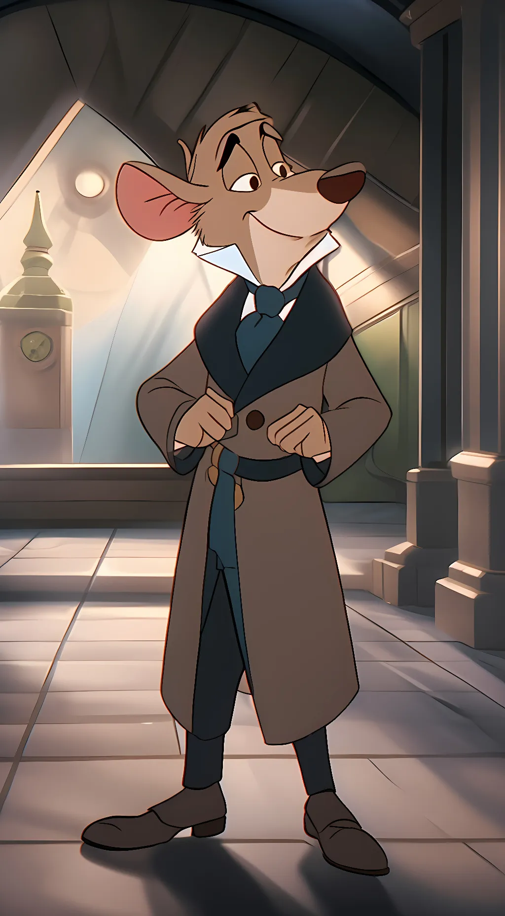 ai character: Basil background