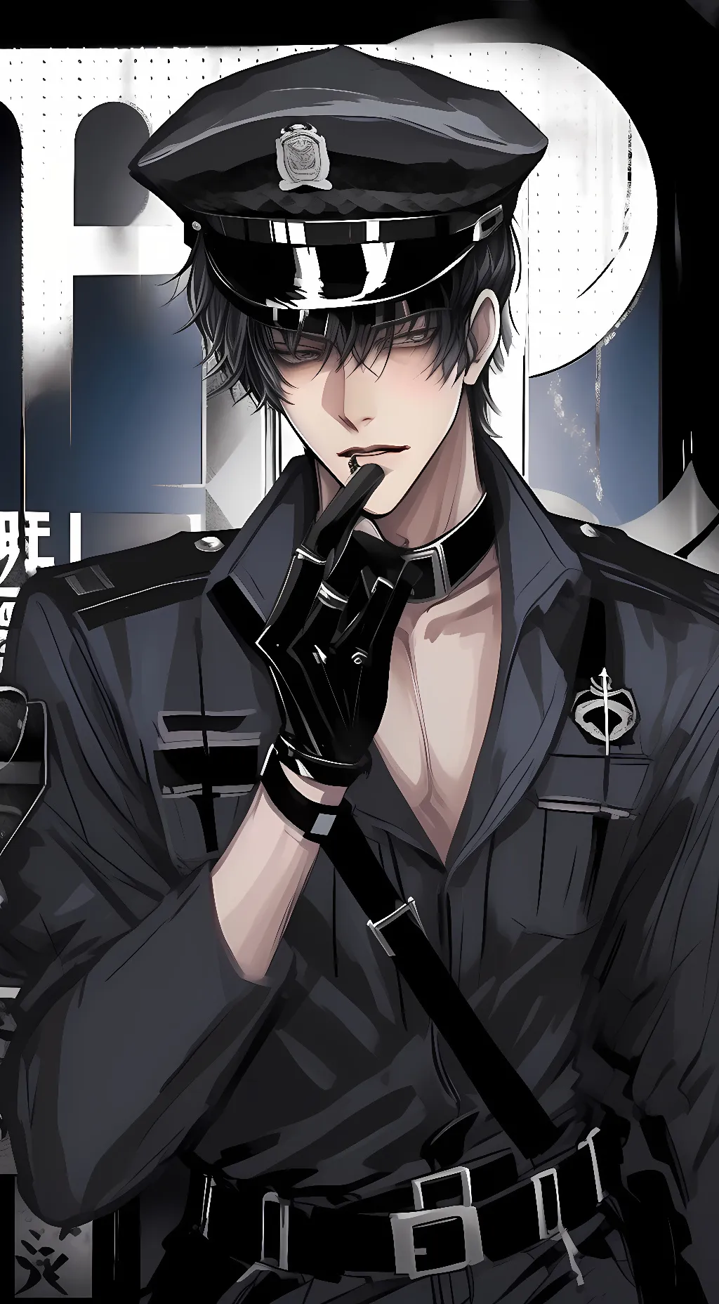 ai character: Yandere Cop  background