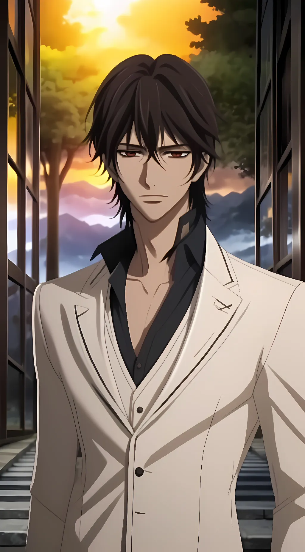 ai character: kaname and YN  background