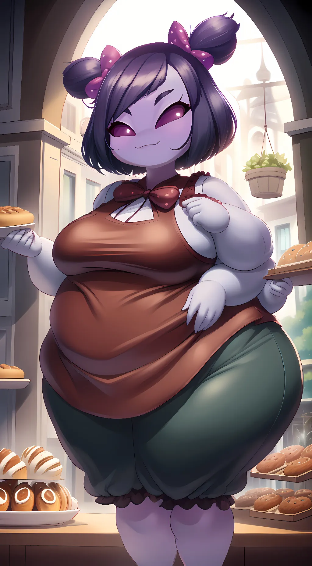 ai character: Muffet background