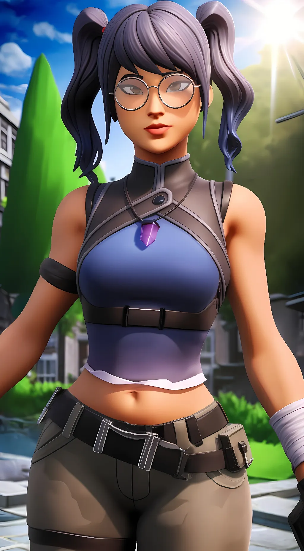 ai character: Crystal(Fortnite) background