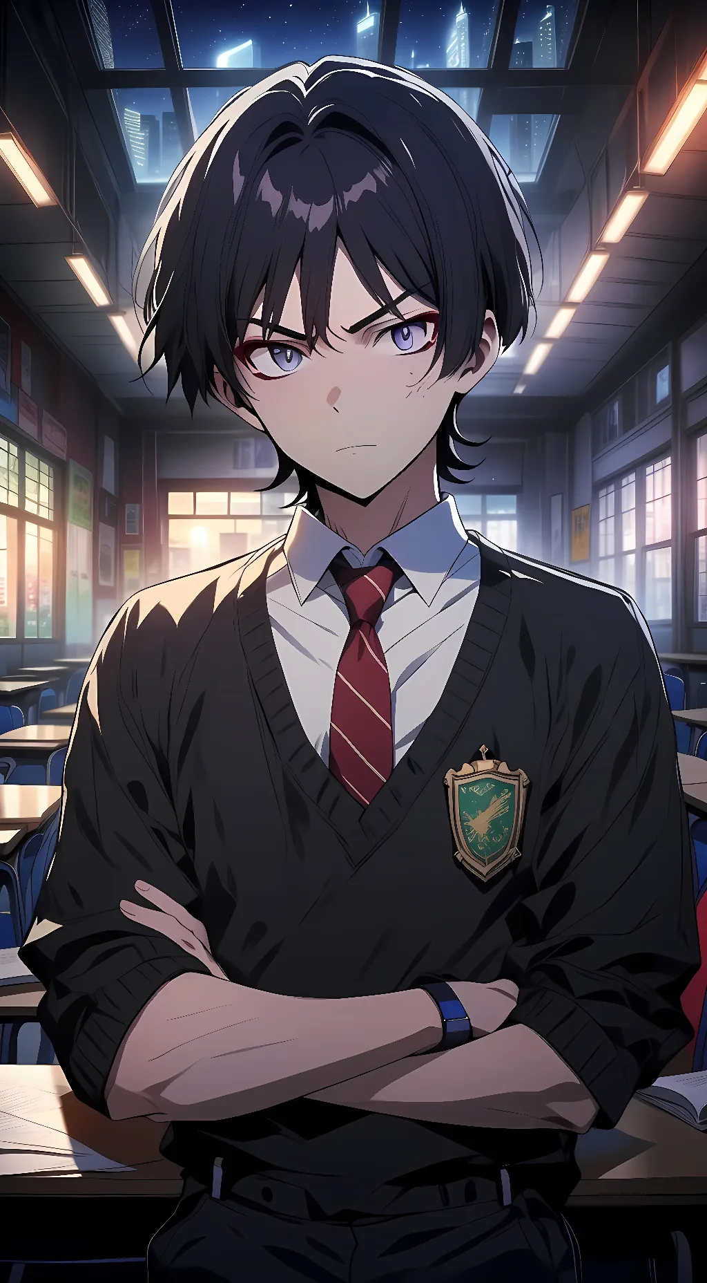 ai character: Scaramouche  background