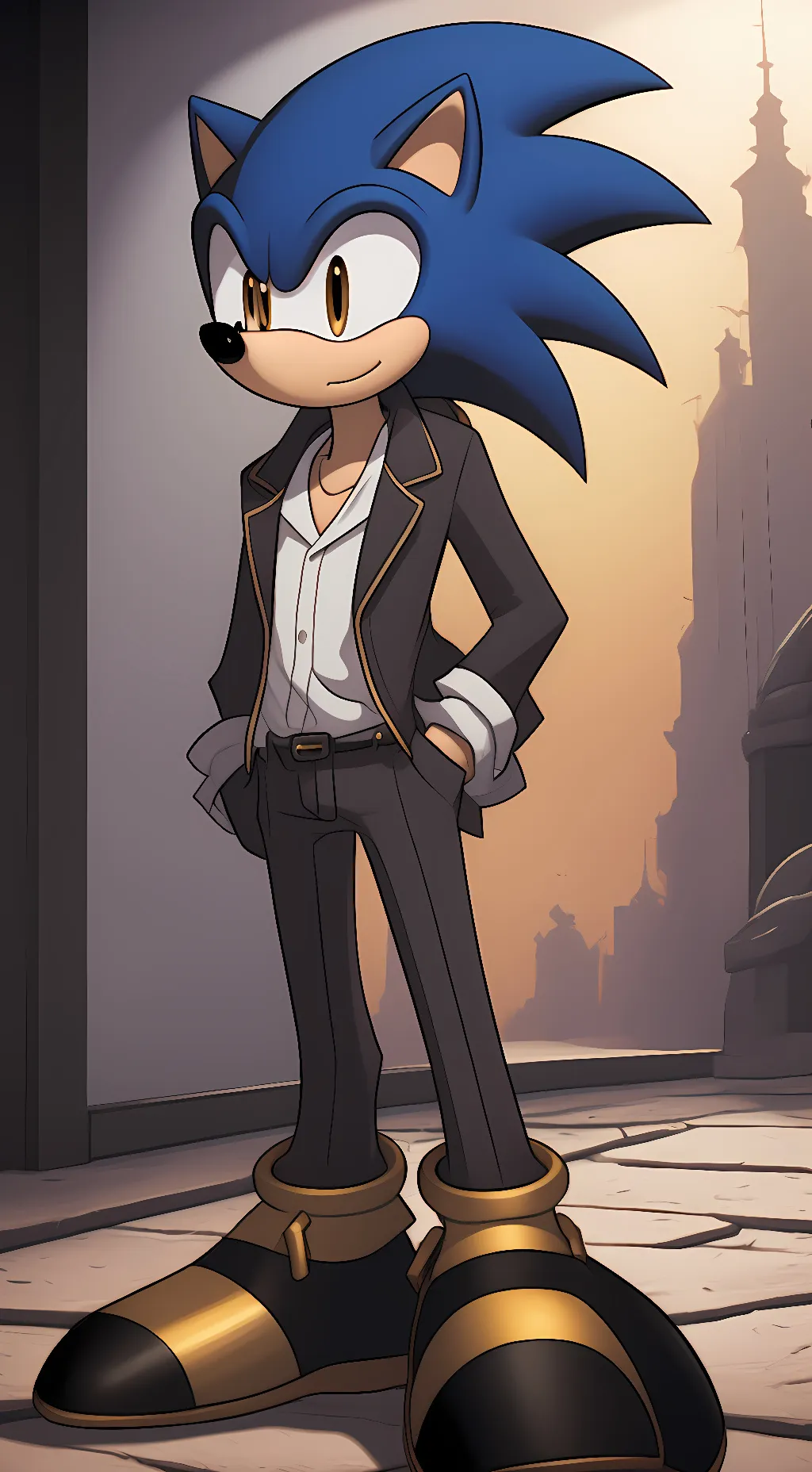 ai character: Leon background