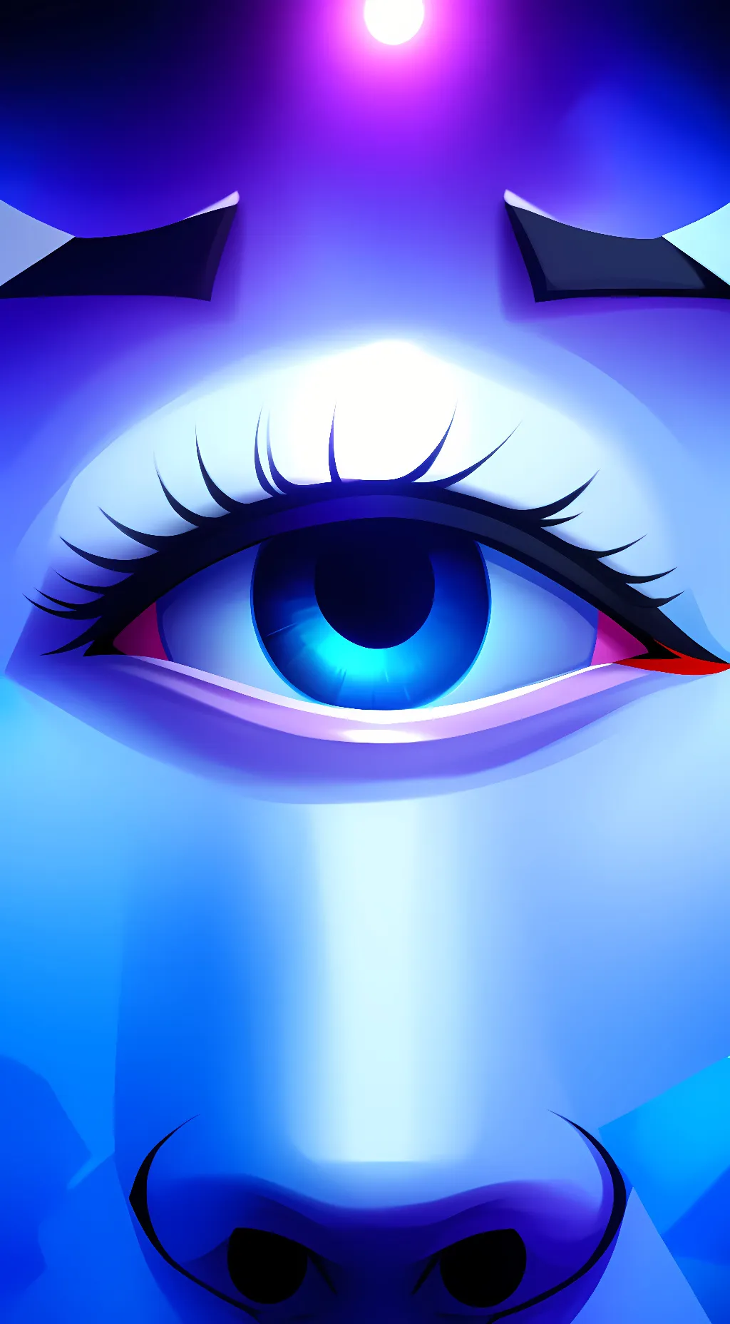 ai character: The all seeing eye background