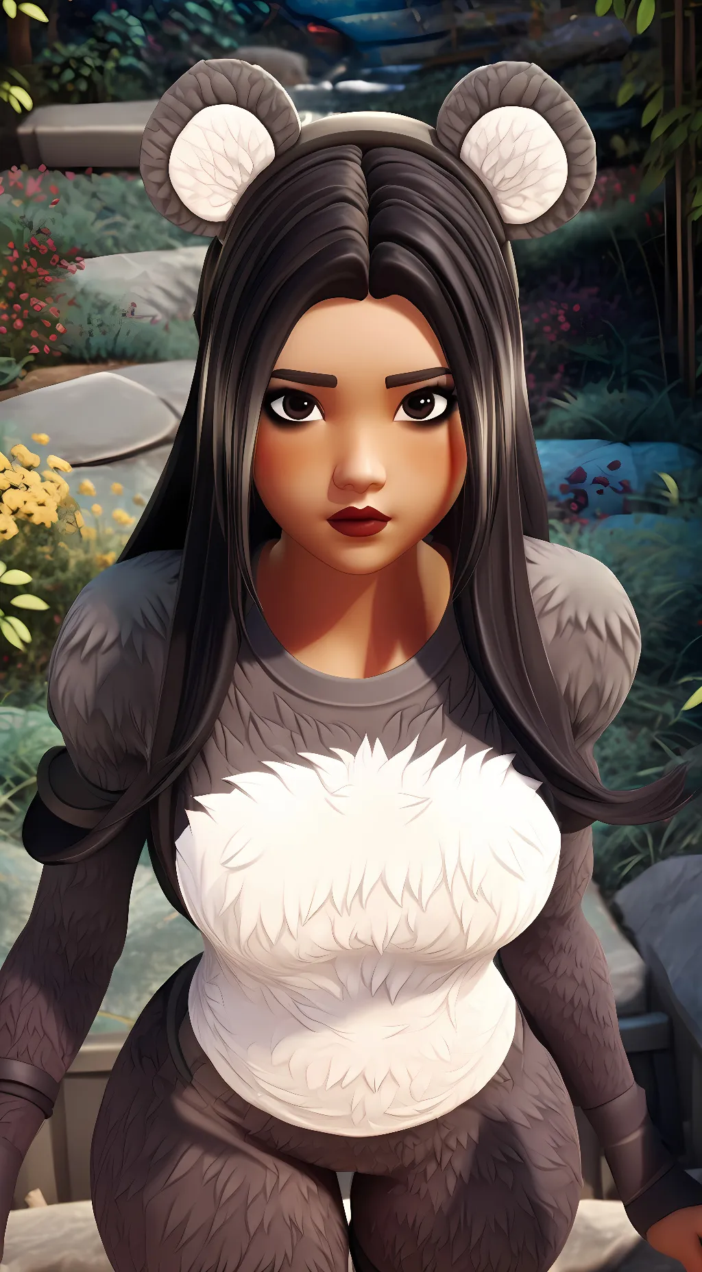 ai character: Syd(PandaFortnite) background