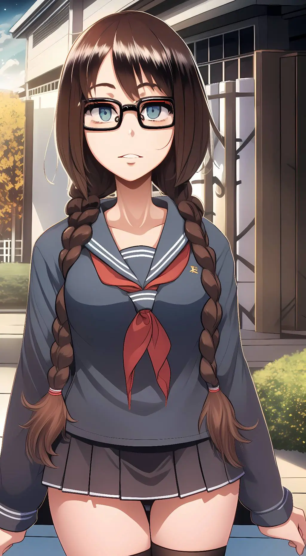 ai character: 吉田咲 background