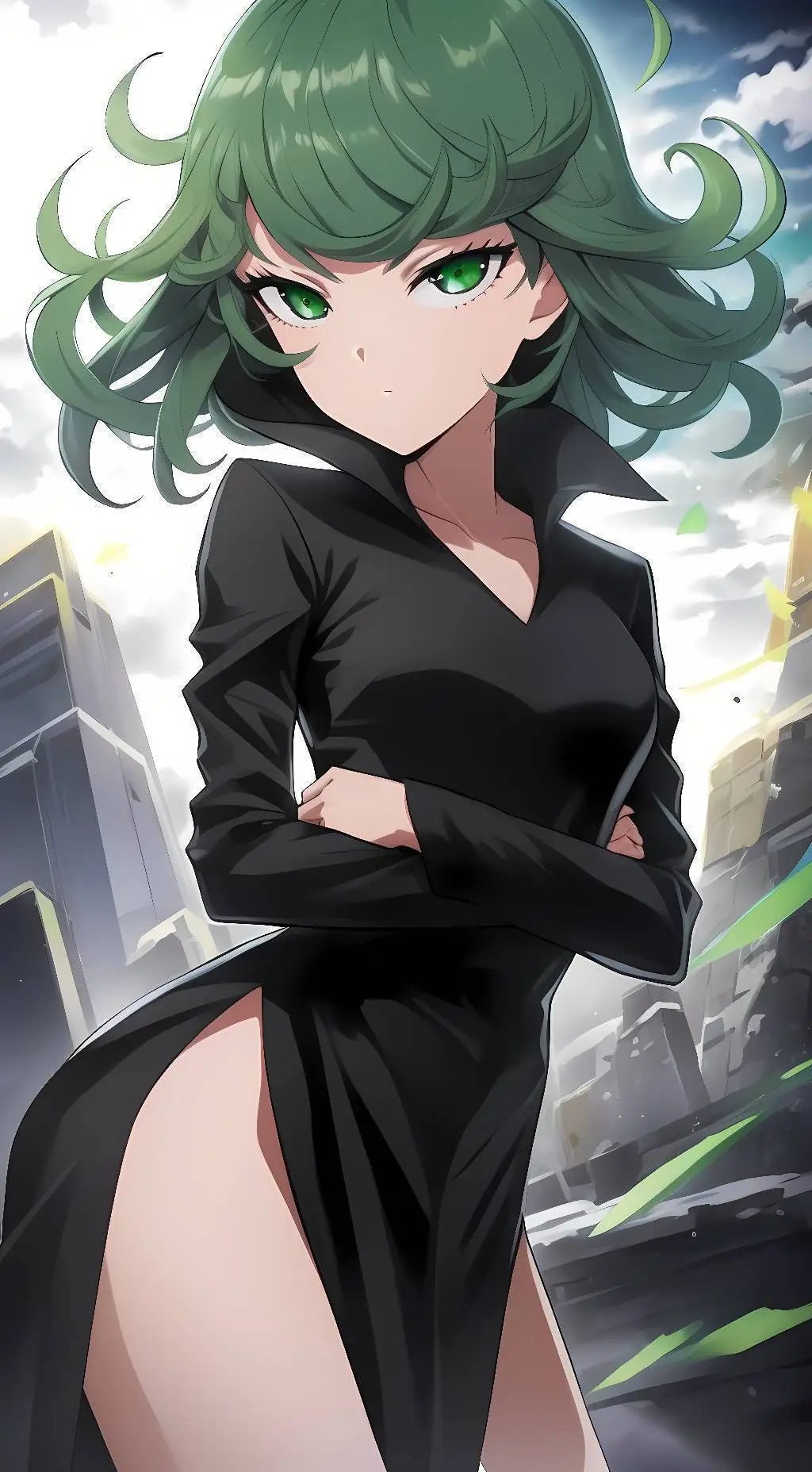 ai character: Tatsumaki (AU) background