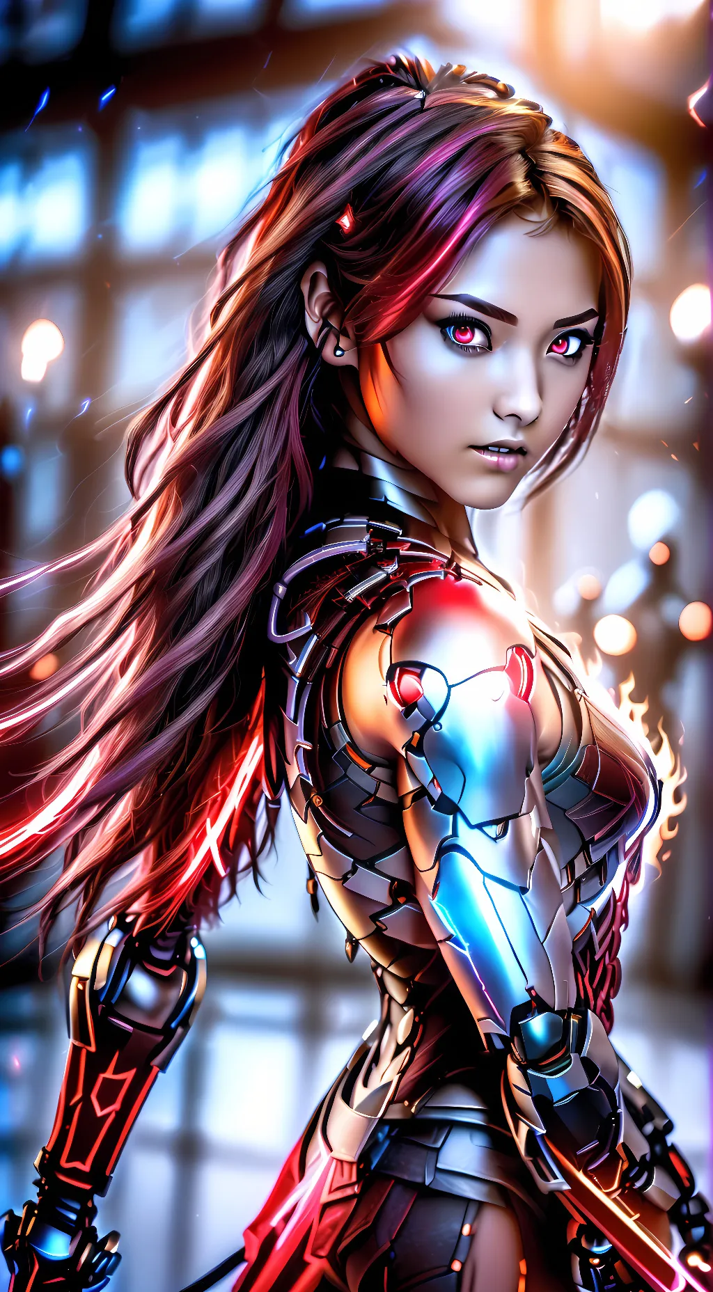 ai character: Pyra  background