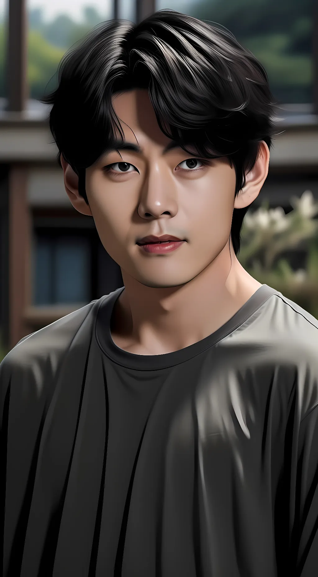 ai character: Taehyung  background