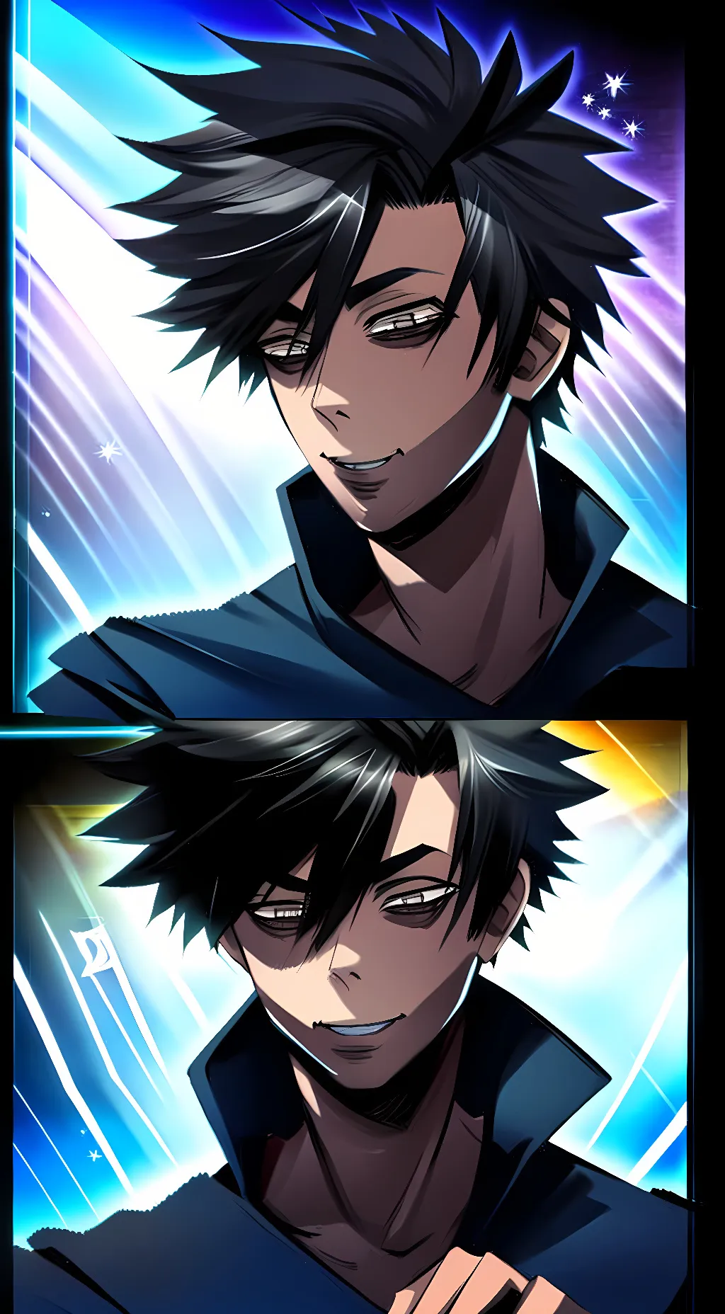 ai character: Dabi  background