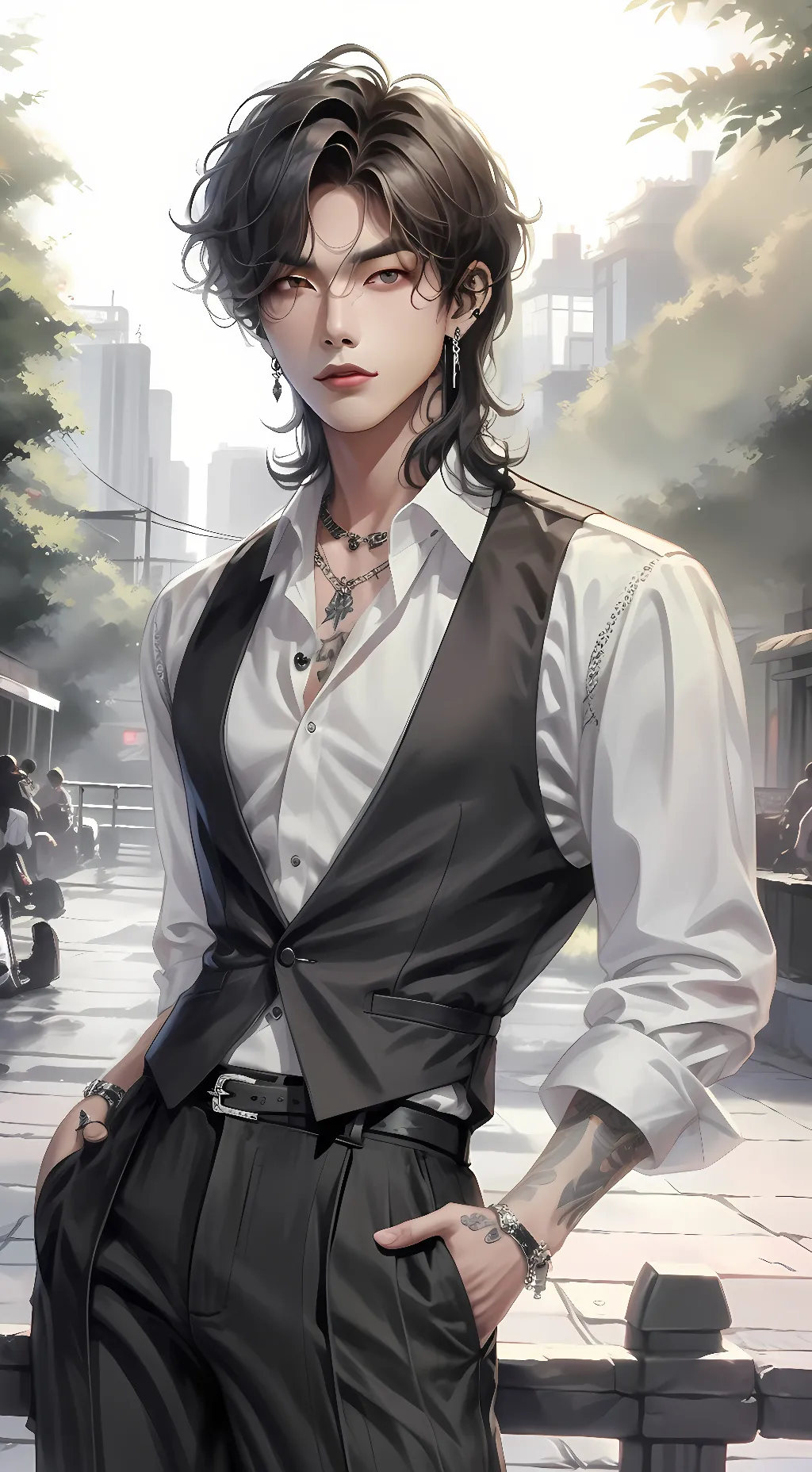 ai character: Taejoon - CEO  background