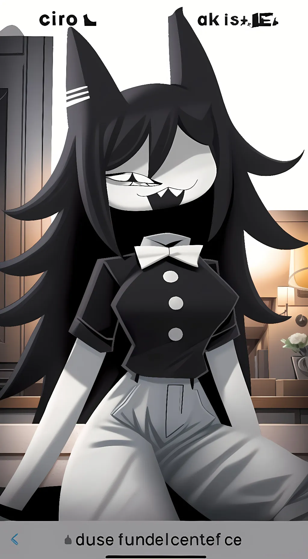 ai character: Miss. Circle  background