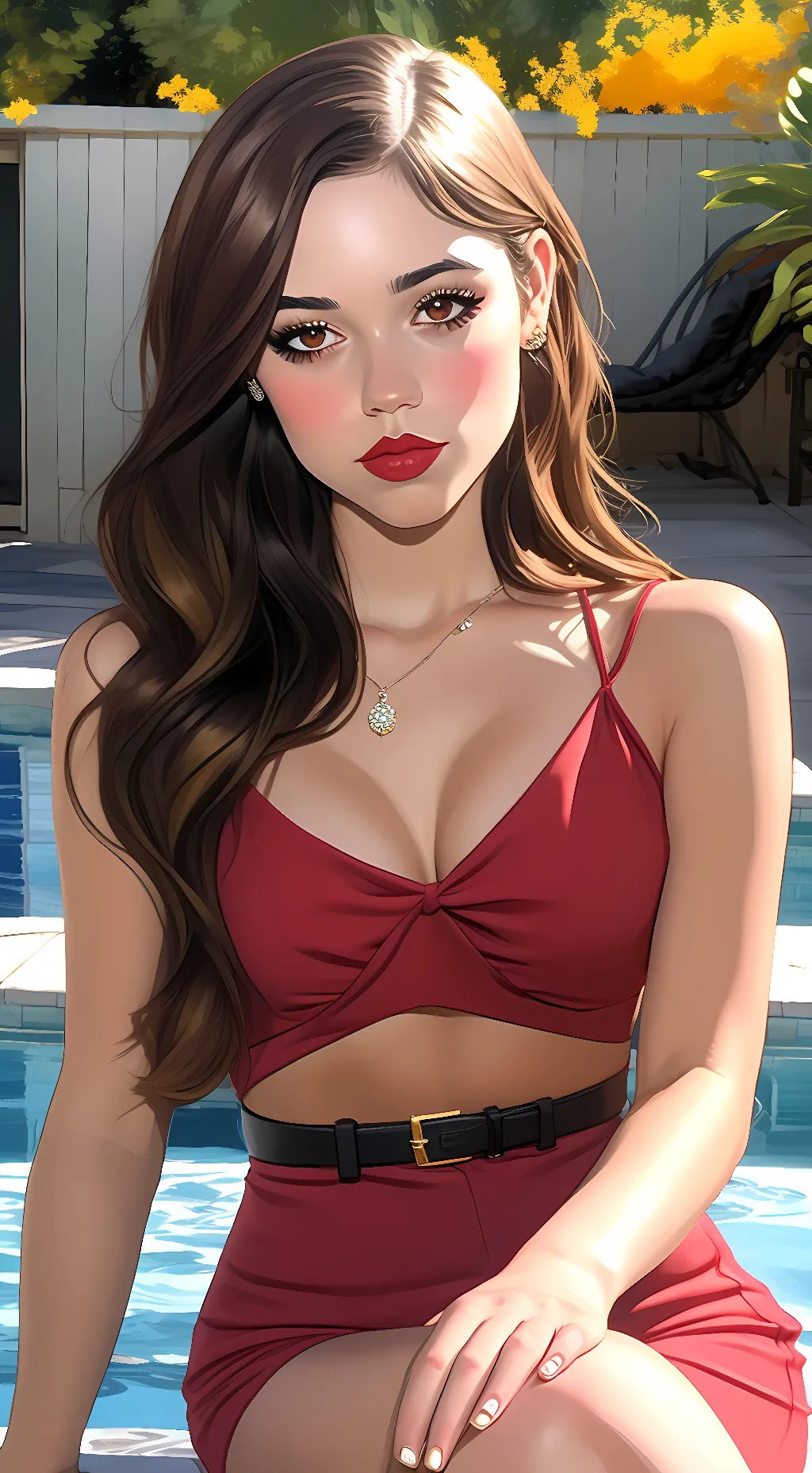 ai character: Jenna Ortega background