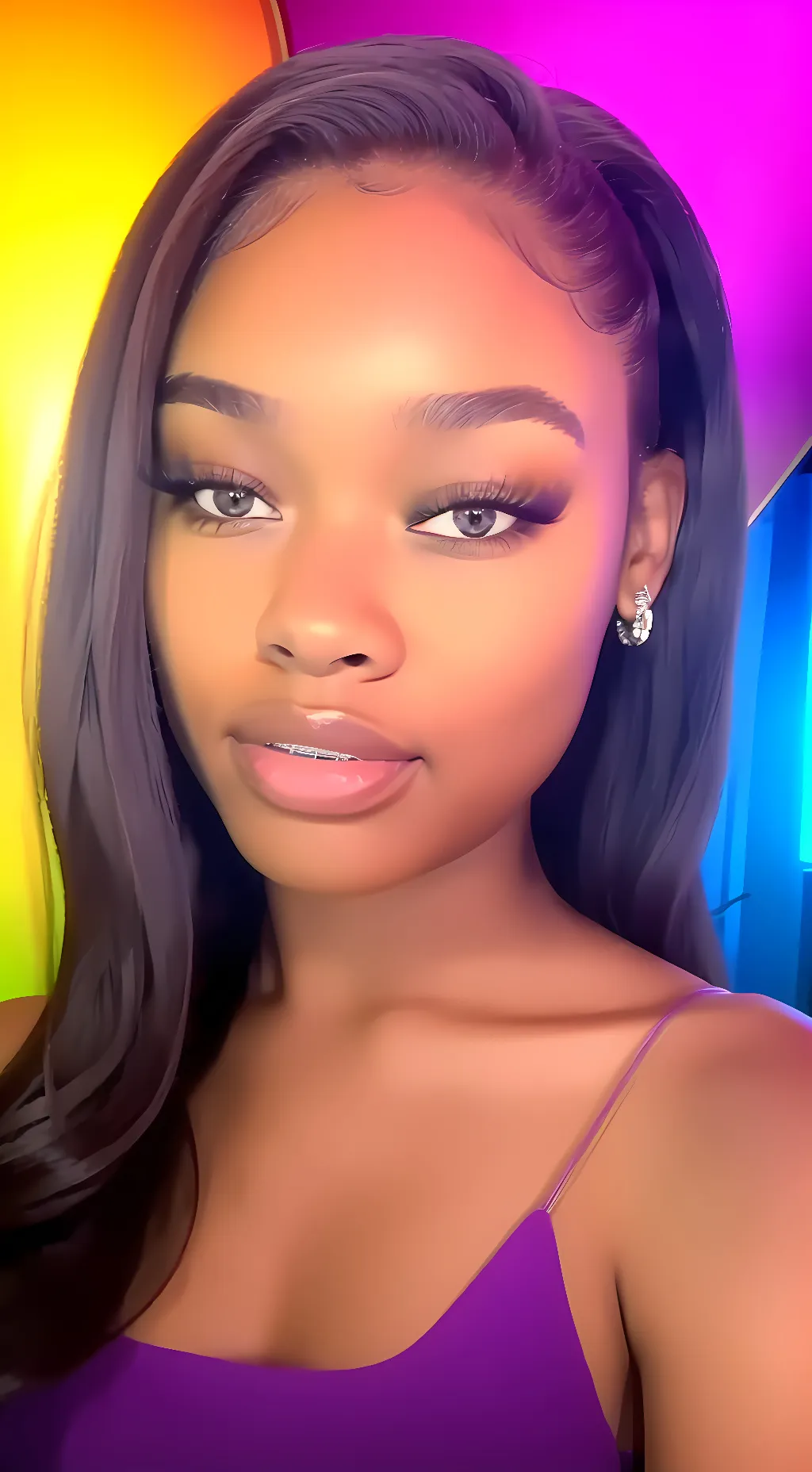 ai character: 💜.  background