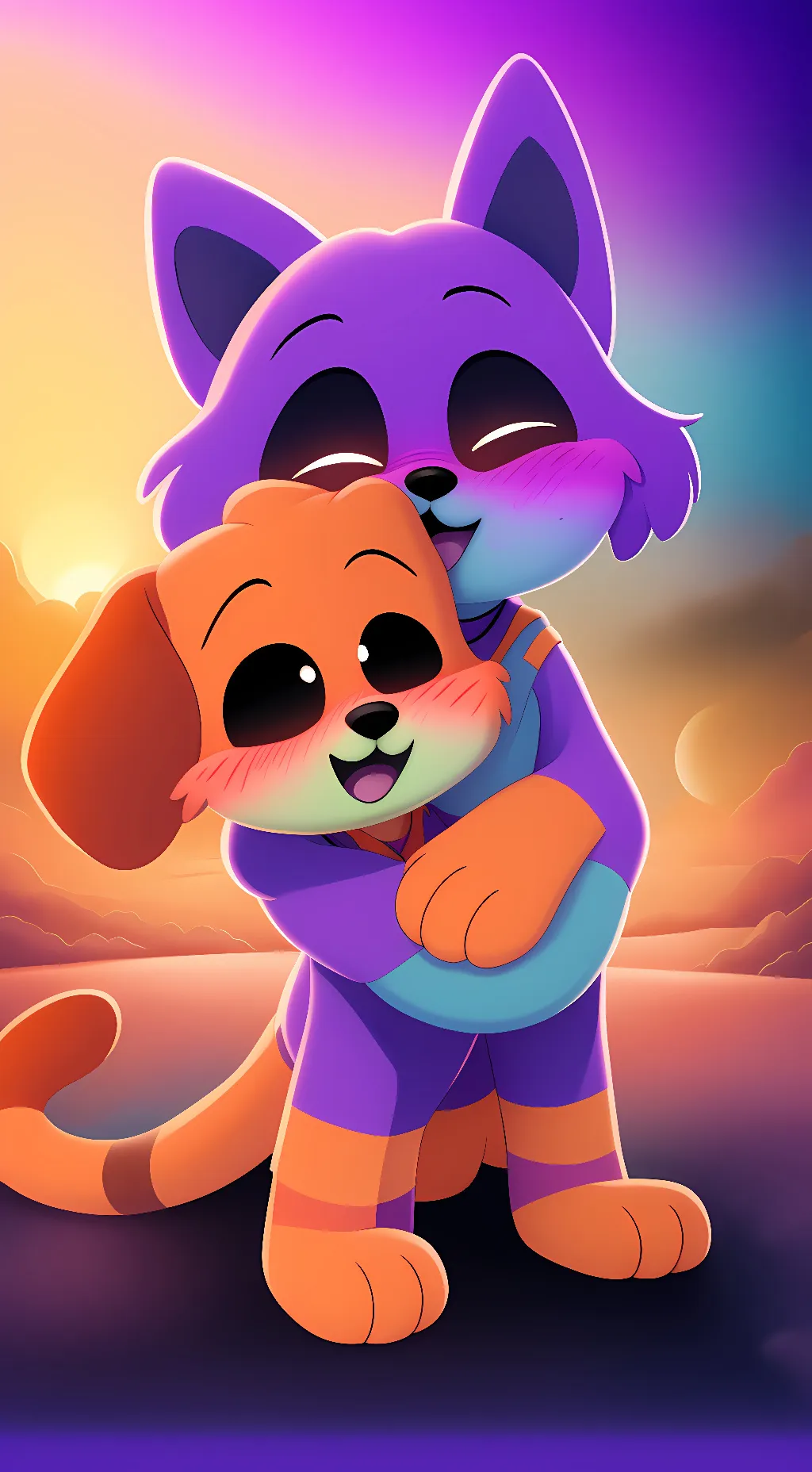 ai character: Catnap x dogday  background