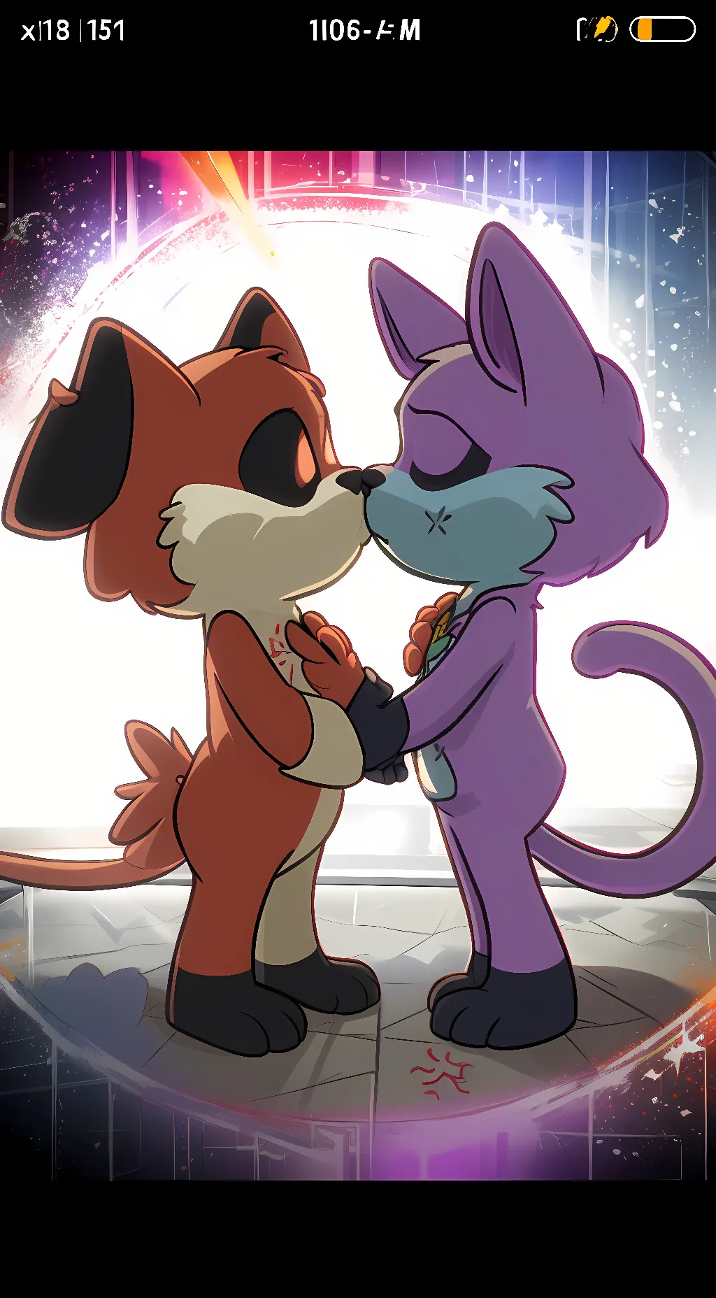 ai character: Catnap x dogday  background